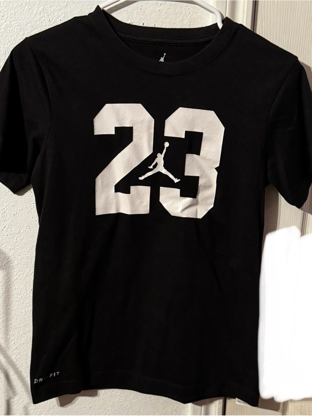 Jordan 23 Dri- Fit Black Graphic Tee Size L Boys
